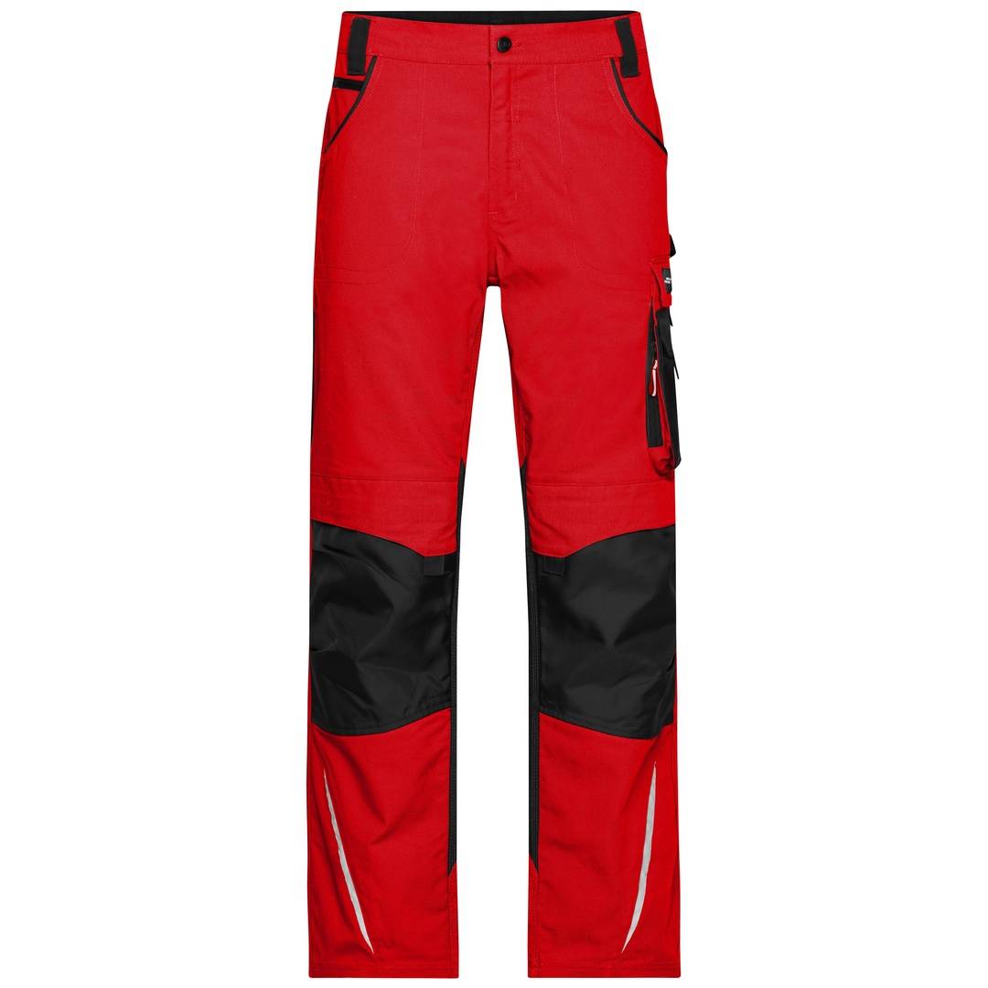 James & Nicholson Arbeitsbundhose JN832 Gr. 58 red/black