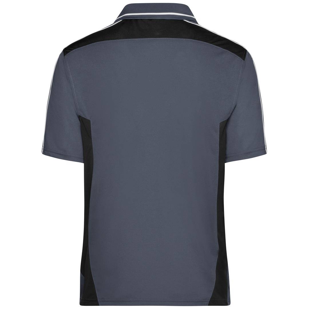James & Nicholson Poloshirt Herren JN828 Gr. 3XL carbon/black