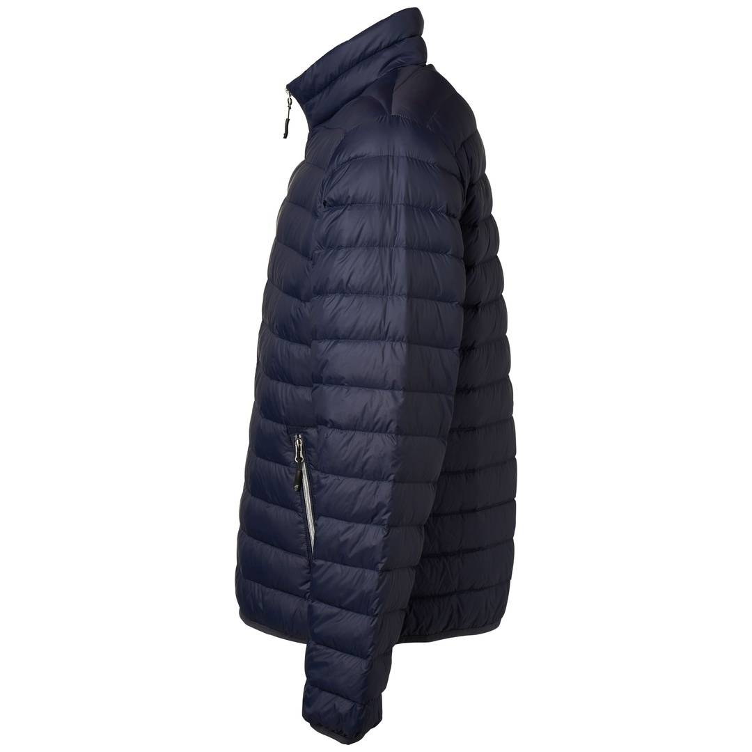 James & Nicholson Mens Down Jacket JN1140 Gr. S navy/silver