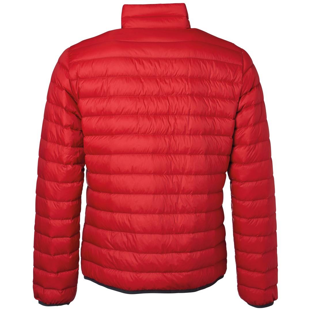 James & Nicholson Mens Down Jacket JN1140 Gr. 3XL red/silver
