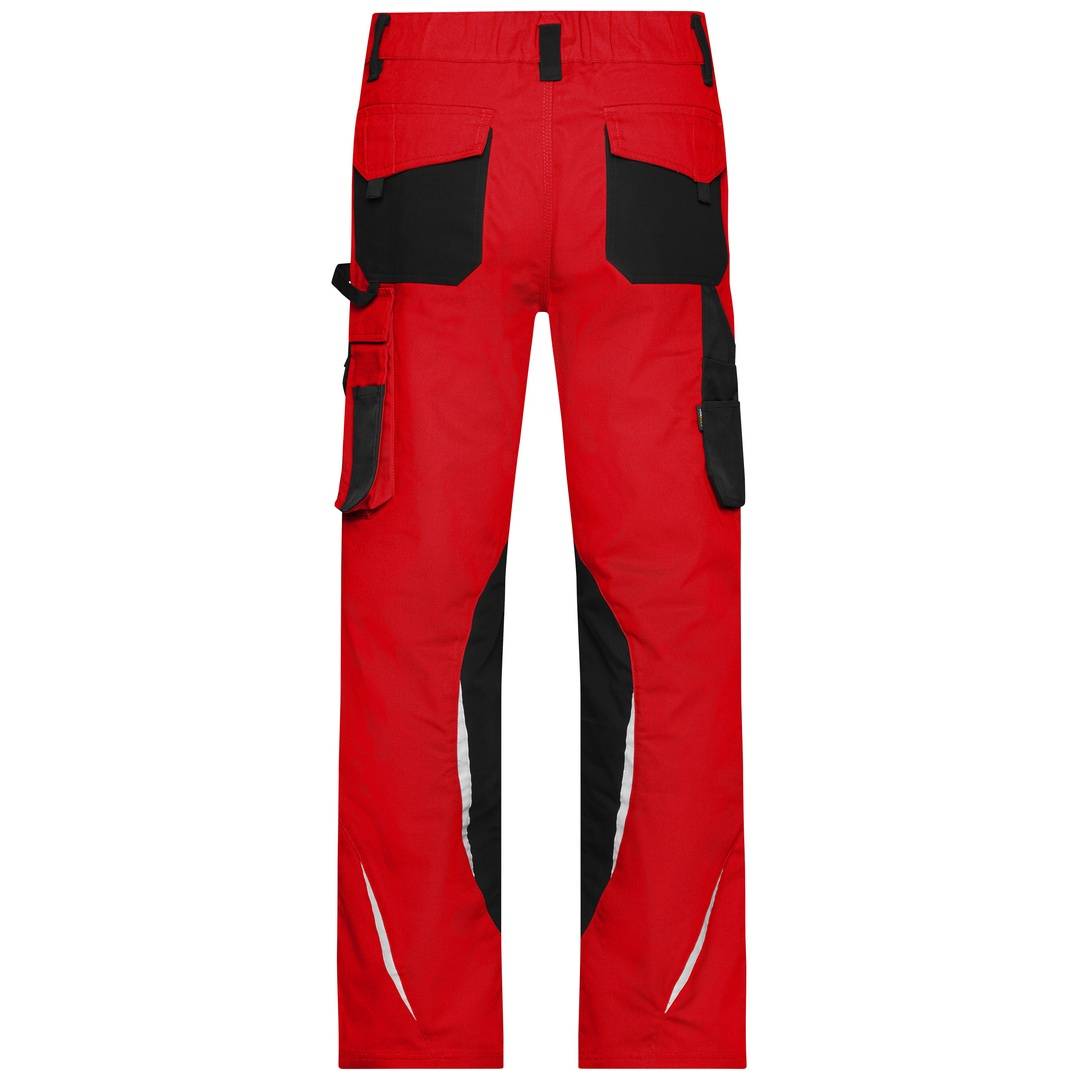 James & Nicholson Arbeitsbundhose JN832 Gr. 58 red/black