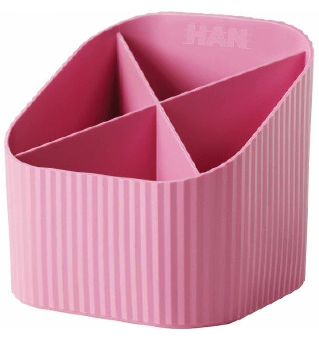 HAN Schreibtischköcher Re-X-LOOP 17238-956 4Fächer RC rosa