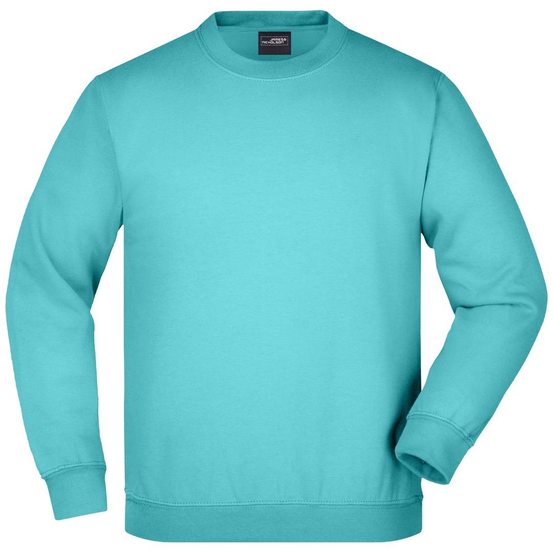 James & Nicholson Klassisches Komfort Rundhals-Sweatshirt Kinder JN040K Gr. XS-104 pacific