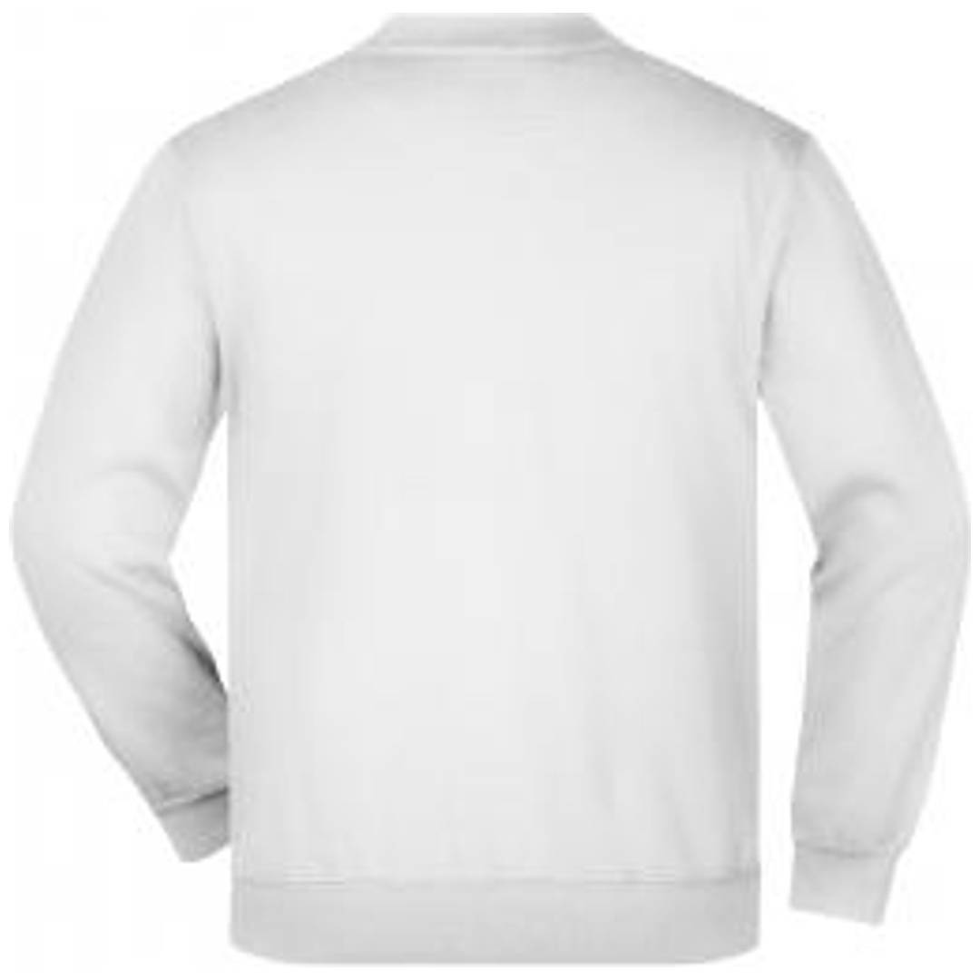 James & Nicholson Klassisches Komfort Rundhals-Sweatshirt Kinder JN040K Gr. 2XL-164 white