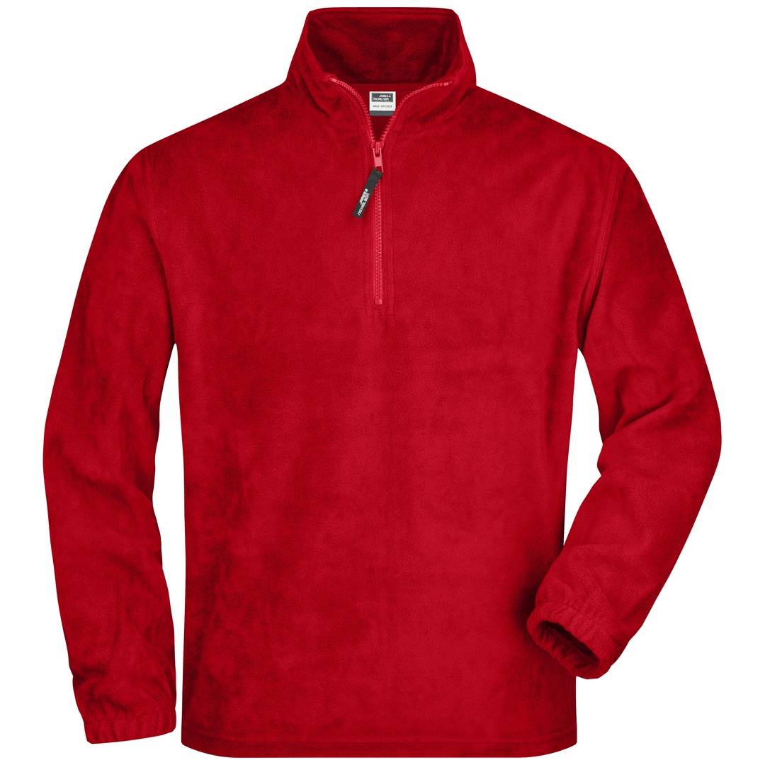 James & Nicholson Sweatshirt in schwerer Fleece-Qualität JN043 Gr. M red