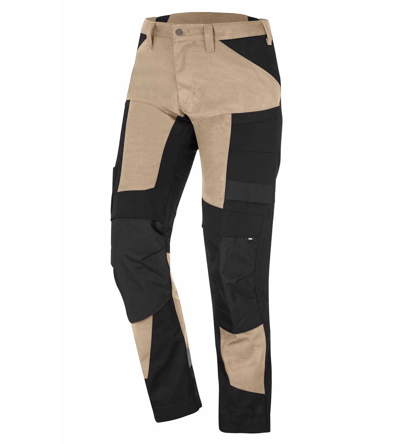 Arbeitshose Leo, beige/schwarz, Gr.60 FHB