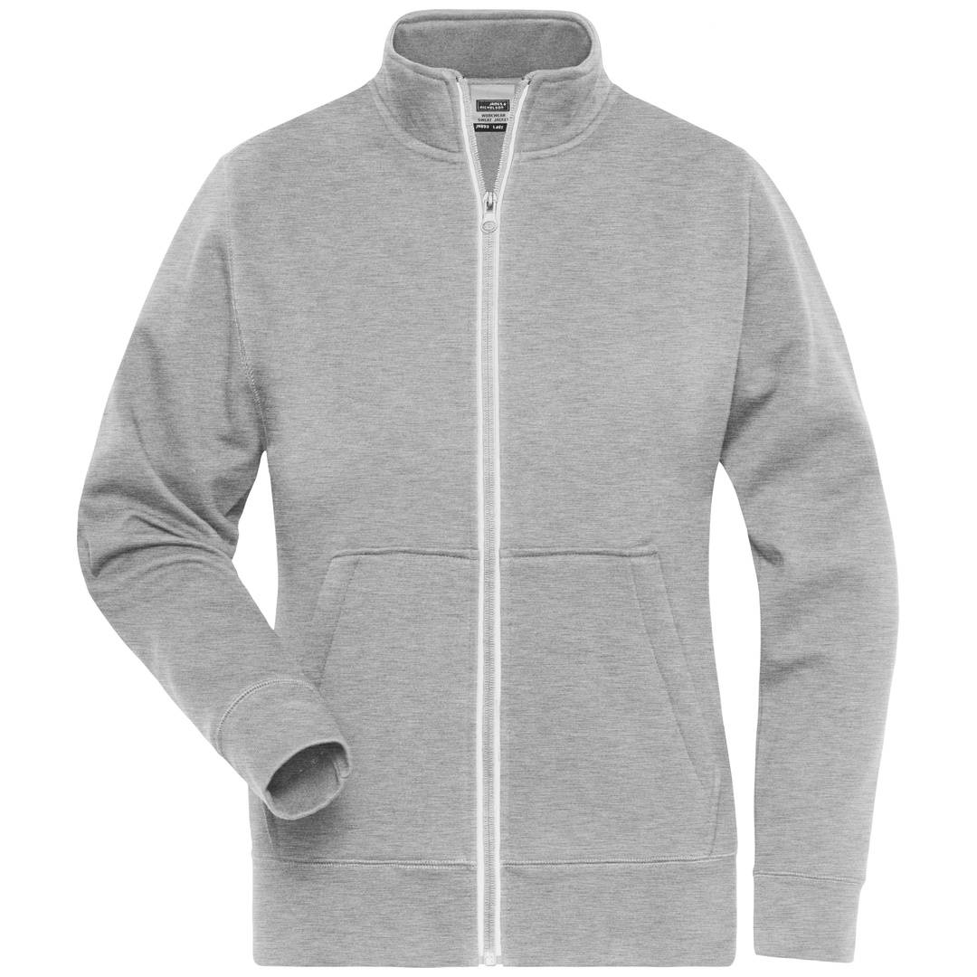 James & Nicholson Fleecejacke Damen JN1809 Gr. XS grey-heather