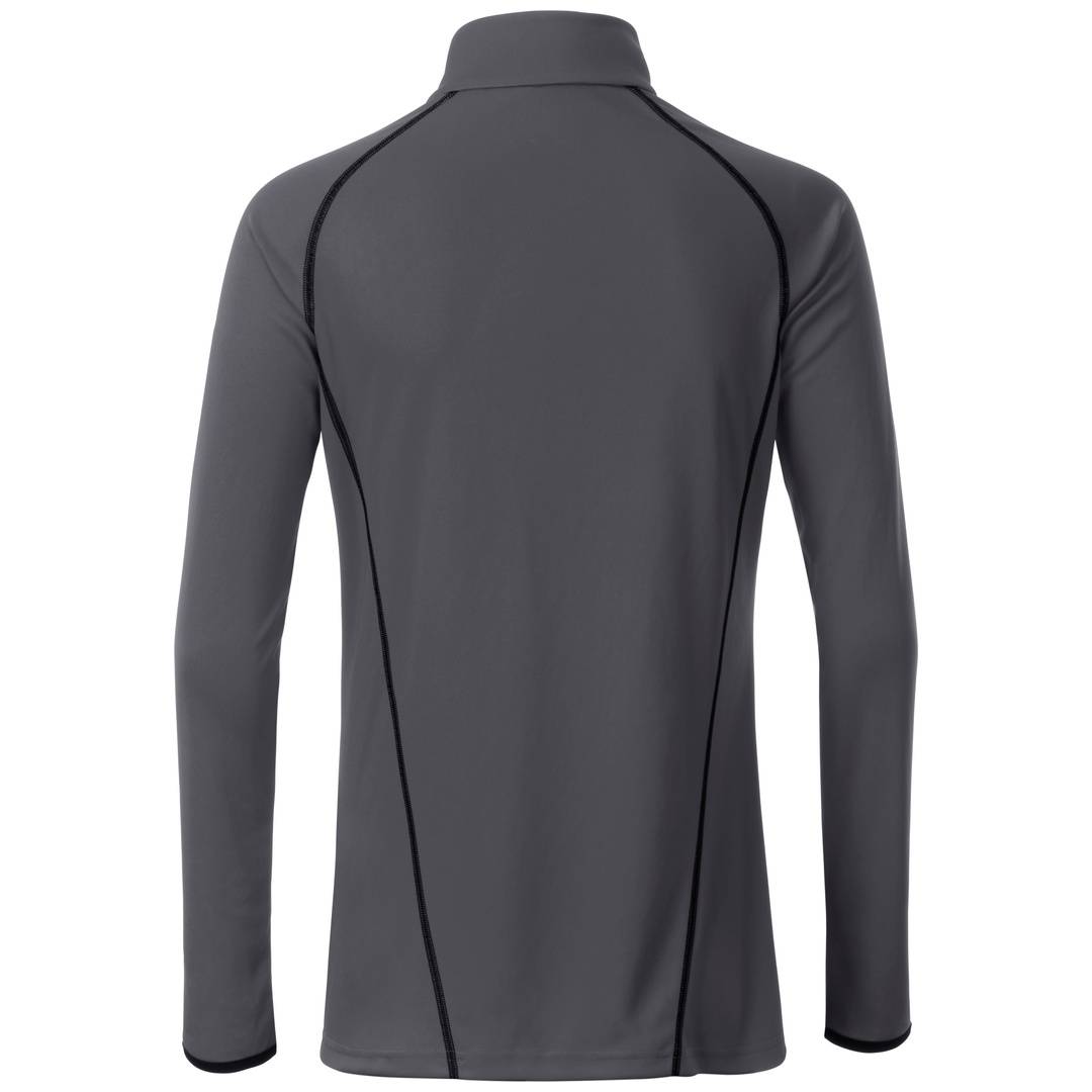 James & Nicholson Langarmshirt Damen JN497 Gr. S titan/black
