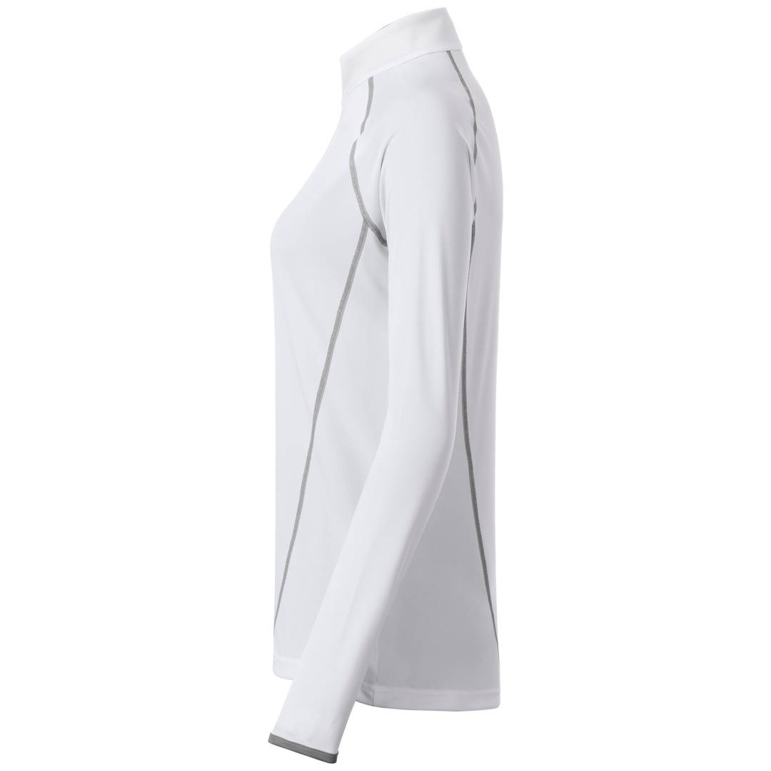 James & Nicholson Langarmshirt Damen JN497 Gr. 2XL white/silver