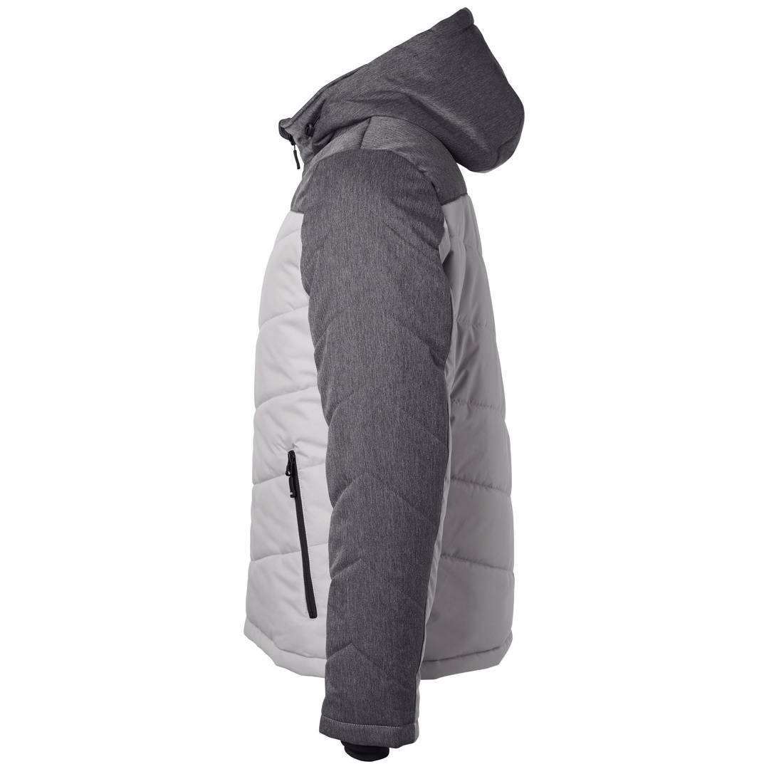 James & Nicholson sportliche Winterjacke JN1134 Gr. M silber/anthrazit-melange