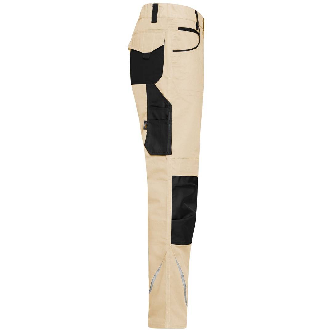 James & Nicholson Arbeitsbundhose JN832 Gr. 44 stone/black