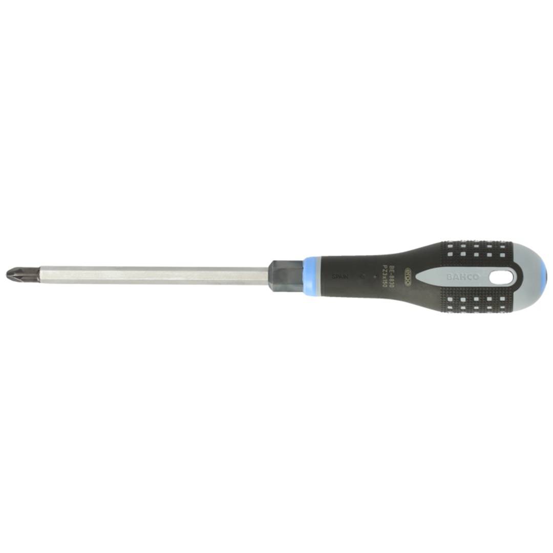 ERGO™ Schraubendreher für Pozidriv-Schrauben mit Ansatz und Gummigriff, PZ4 x 200 mm