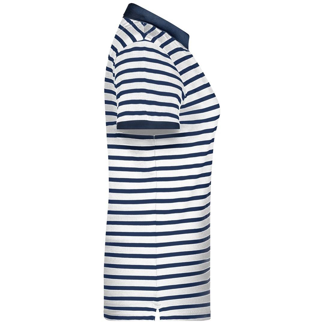James & Nicholson Poloshirt Maritim Damen 8029 Gr. XS white/navy