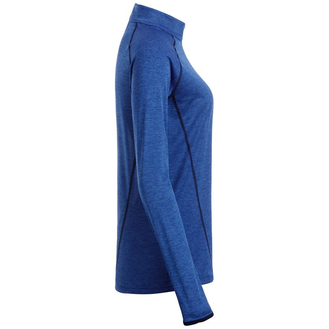 James & Nicholson Langarmshirt Damen JN497 Gr. 2XL blue-melange/navy