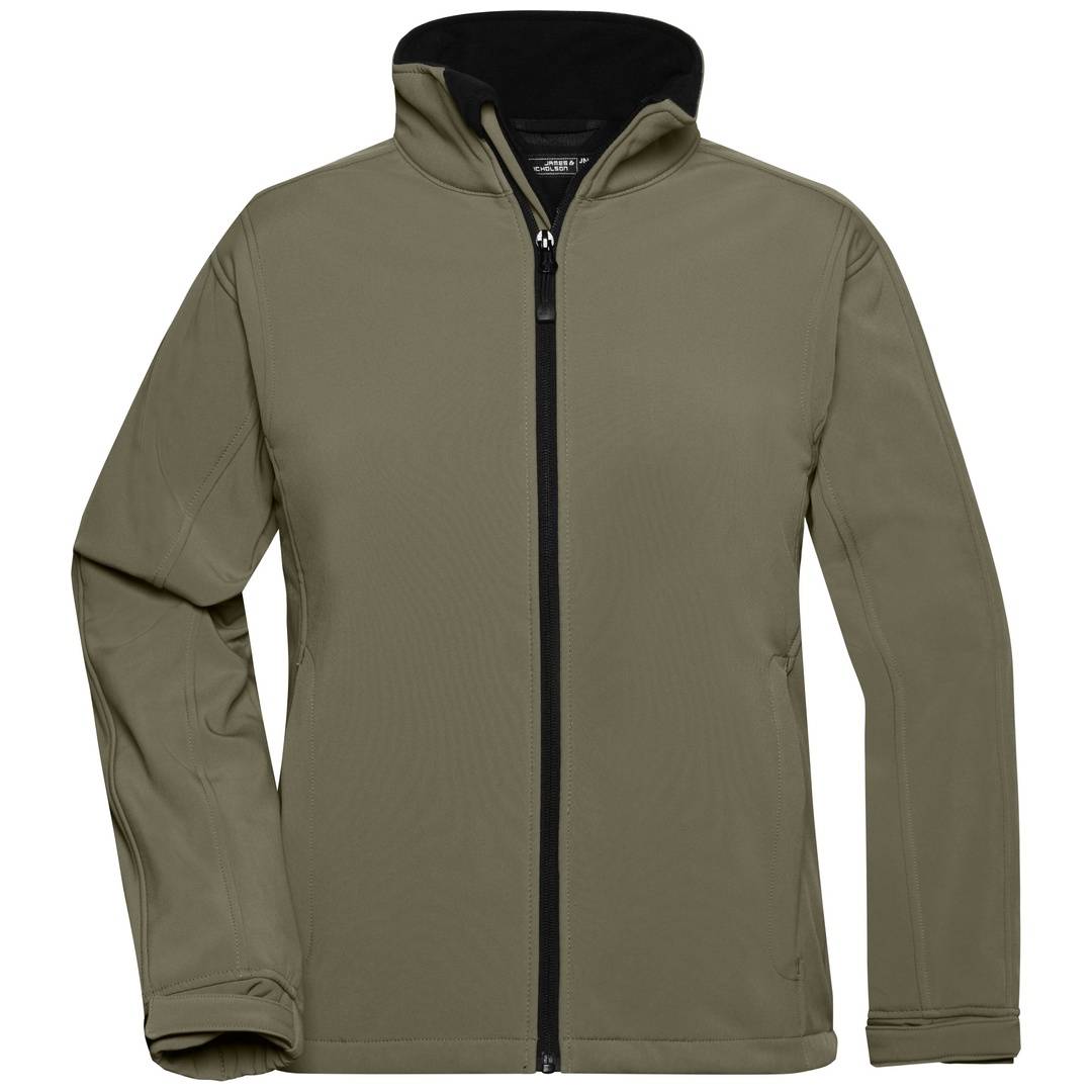James & Nicholson Softshelljacke Damen JN137 Gr. M olive