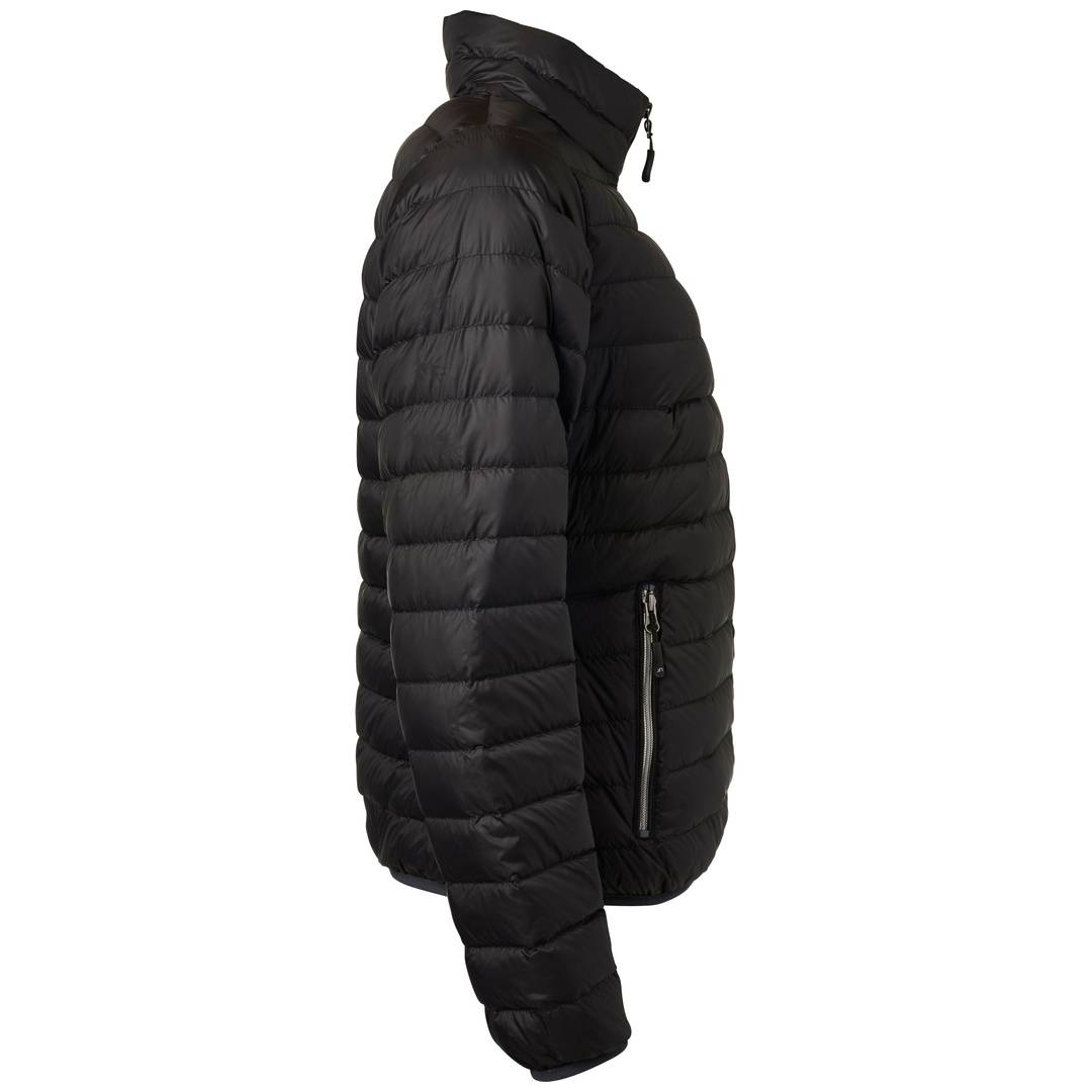 James & Nicholson leichte, klassische Daunenjacke JN1139 Gr. 2XL schwarz/silber