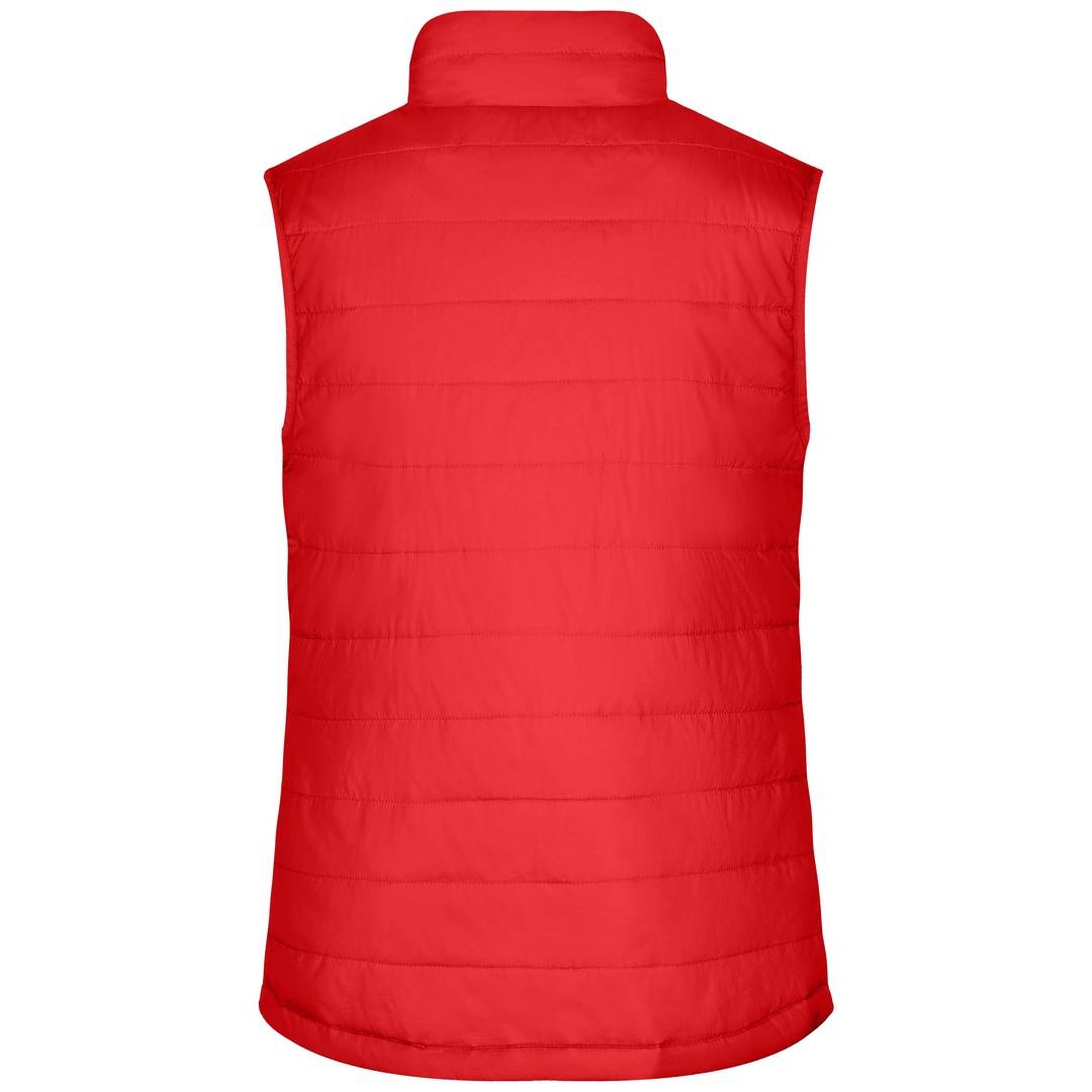 James & Nicholson leichte, wattierte Damensteppweste JN1135 Gr. XL rot