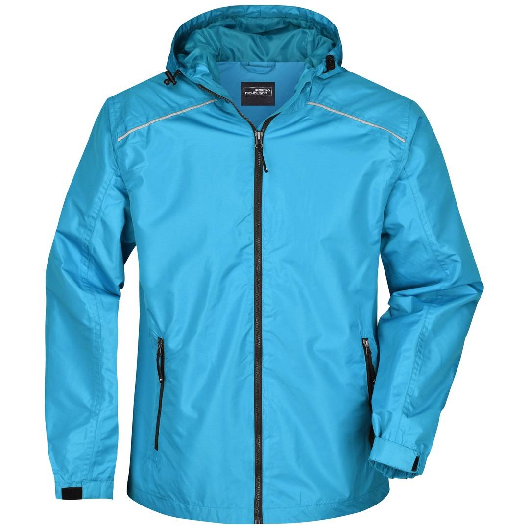 James & Nicholson Sportliche, funktionale Outdoorjacke Herren JN1118 Gr. XL turquoise/iron-grey