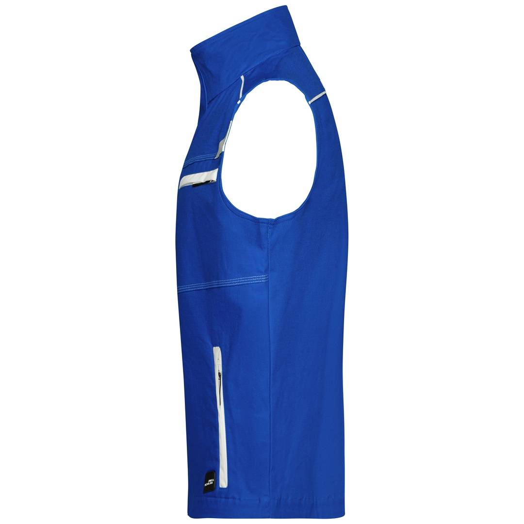James &amp; Nicholson Funktionelle Weste im sportlichen Look JN850 Gr. S royal/white