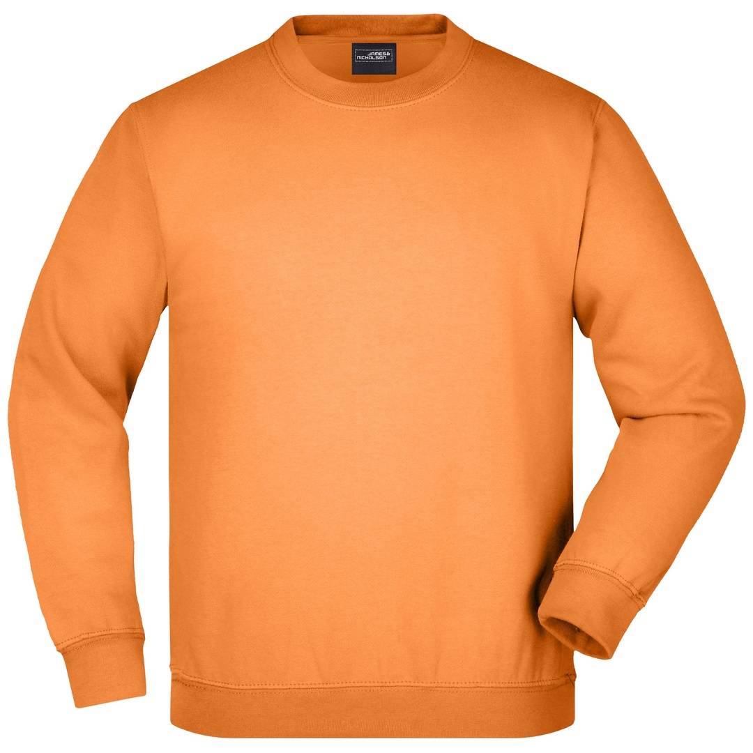 James & Nicholson Klassisches Komfort Rundhals-Sweatshirt Kinder JN040K Gr. XS-104 orange