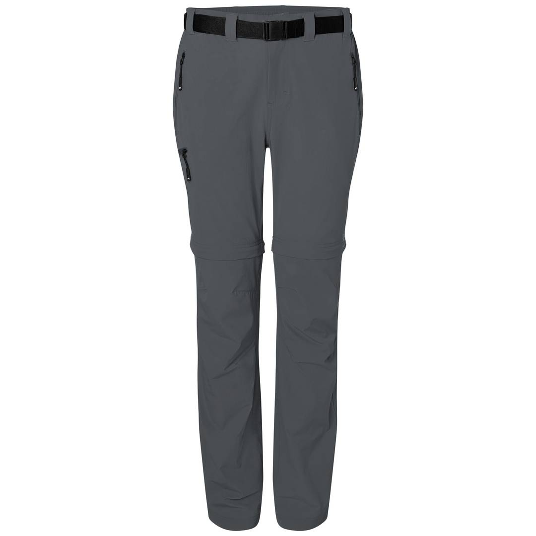 James & Nicholson Zip-Off Trekkinghose Damen JN1201 Gr. S carbon
