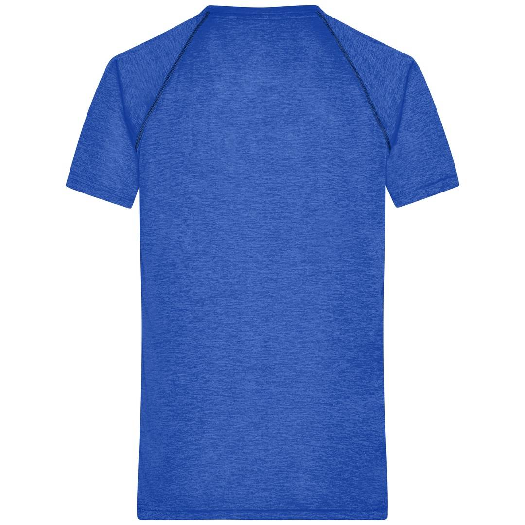 James & Nicholson Funktions-Shirt Herren JN496 Gr. S blue-melange/navy