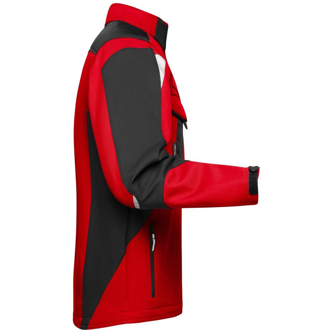 James &amp; Nicholson Professionelle Softshelljacke JN844 Gr. S red/black