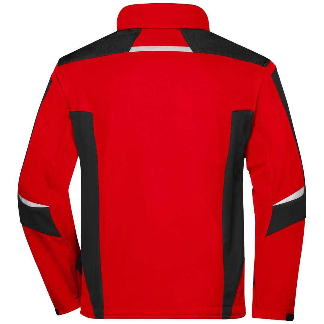 James &amp; Nicholson Professionelle Softshelljacke JN844 Gr. S red/black