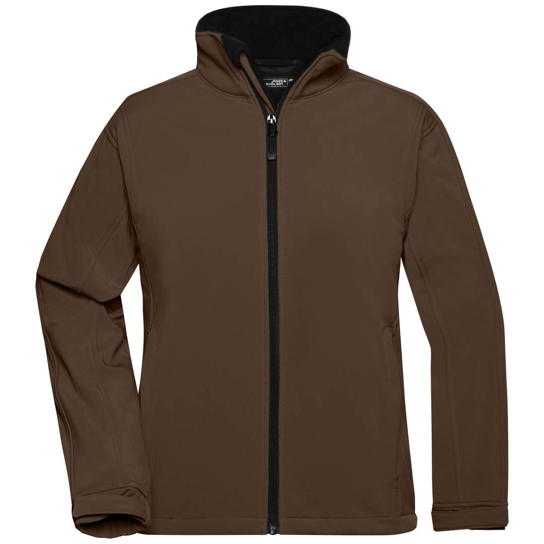 James & Nicholson Softshelljacke Damen JN137 Gr. L braun