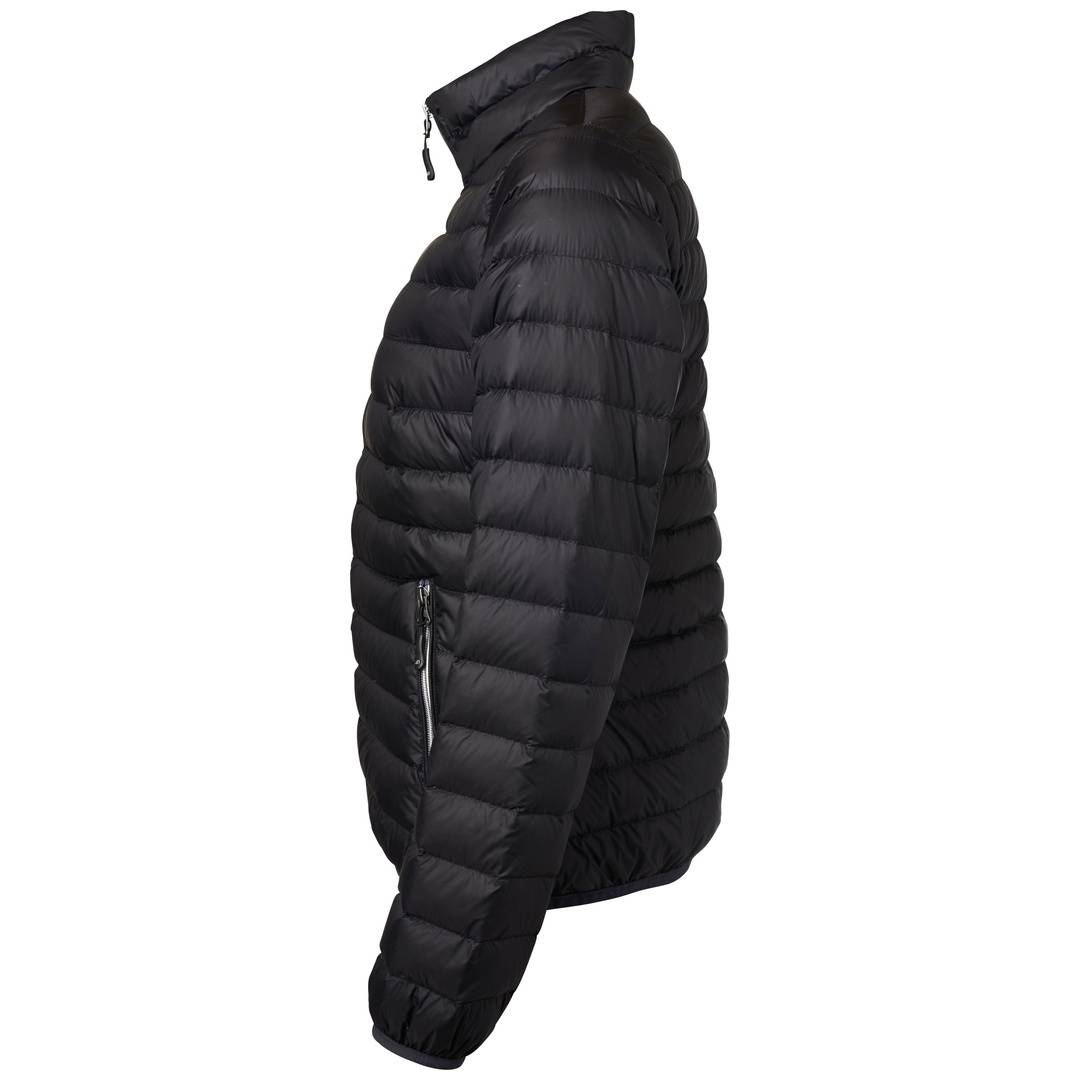 James & Nicholson leichte, klassische Daunenjacke JN1139 Gr. S schwarz/silber