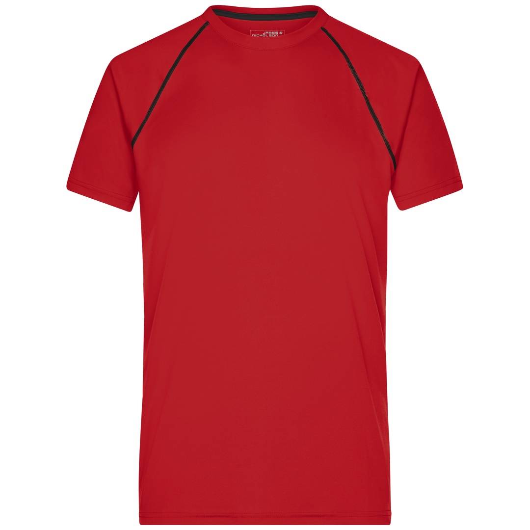 James & Nicholson Funktions-Shirt Herren JN496 Gr. M red/black