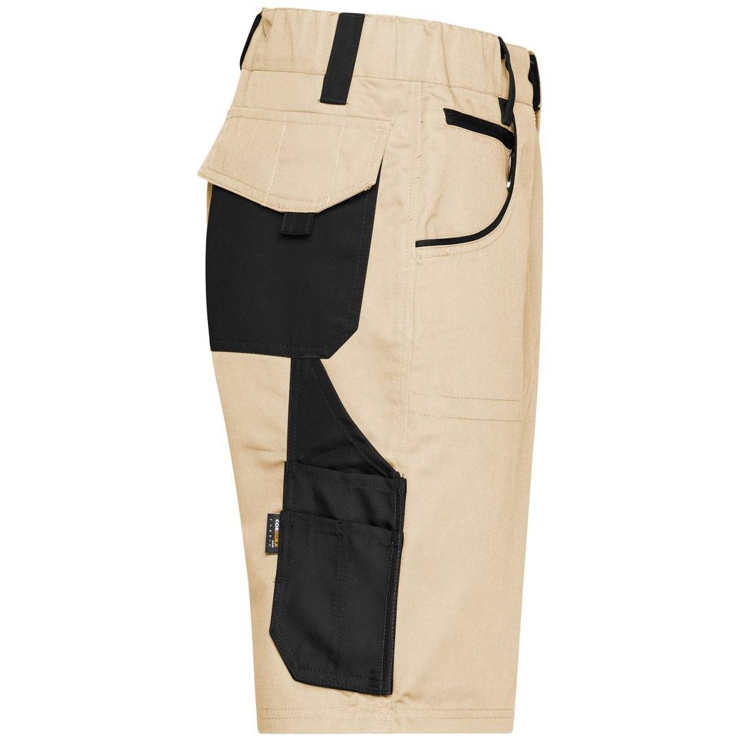 James & Nicholson Workwear Bermuda JN835 Gr. 42 stone/black