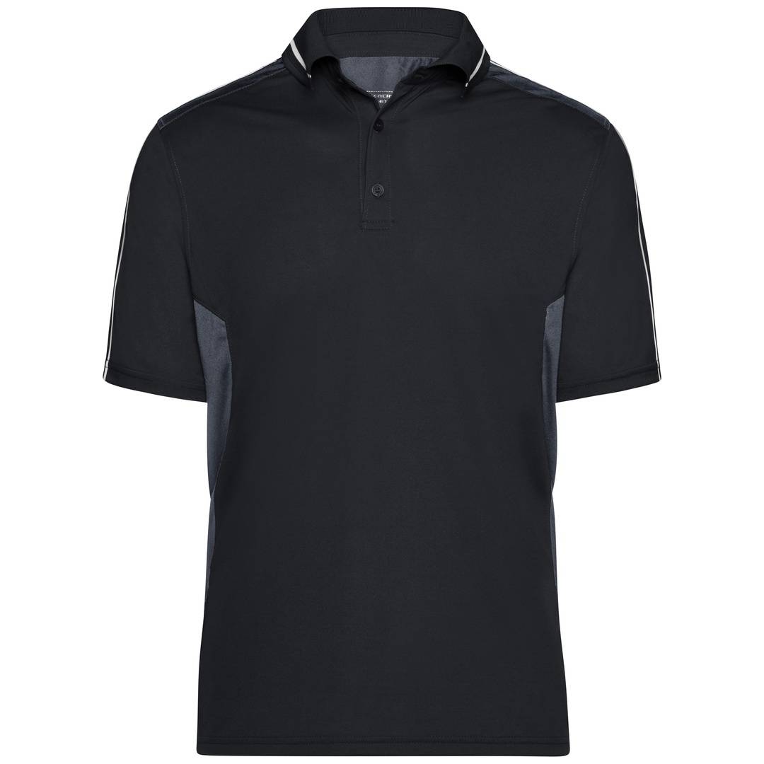 James & Nicholson Poloshirt Herren JN828 Gr. 5XL black/carbon