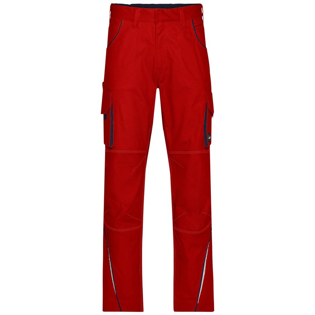 James & Nicholson Funktionelle Arbeitshose JN847 Gr. 27 red/navy