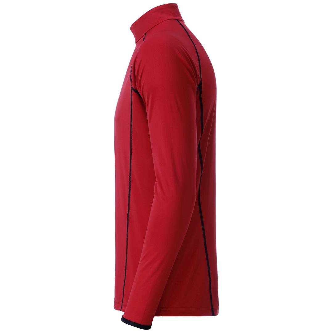 James & Nicholson Langarmshirt Herren JN498 Gr. S red/black