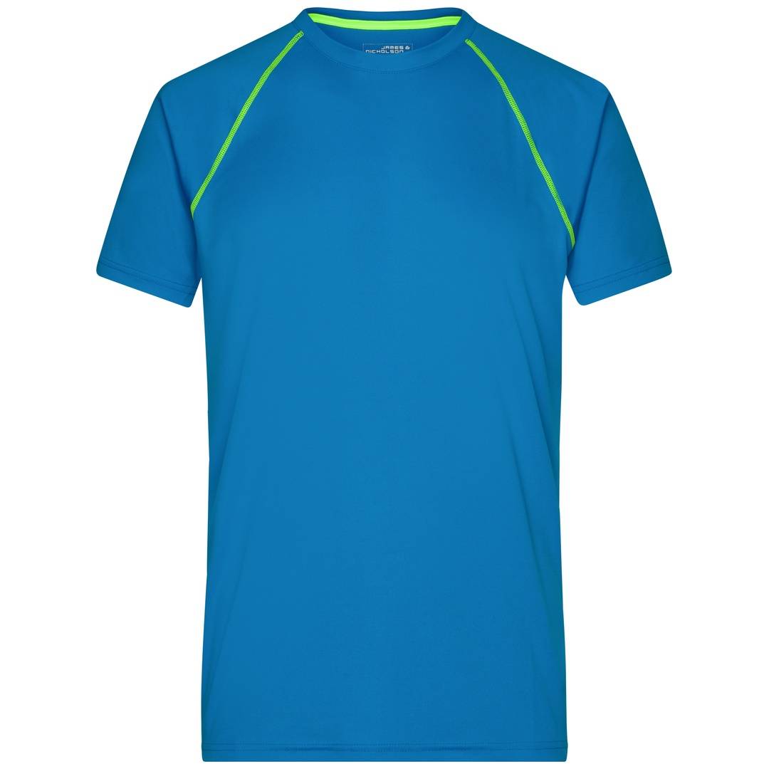 James & Nicholson Funktions-Shirt Herren JN496 Gr. XL bright-blue/bright-yellow