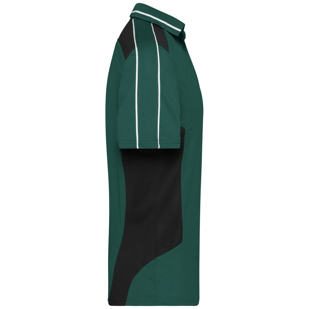 James & Nicholson Poloshirt Herren JN828 Gr. XS dark-green/black