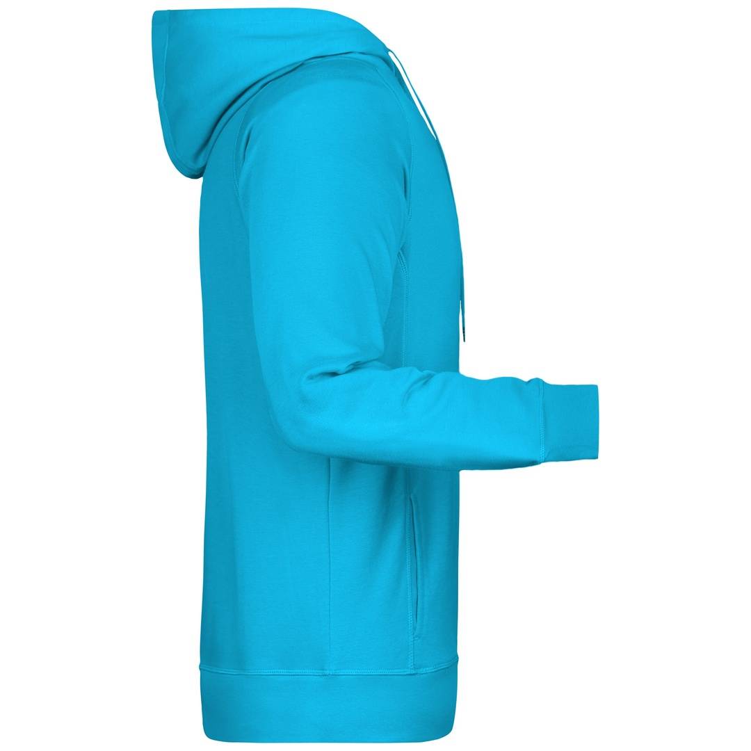 James & Nicholson Kapuzensweat JN8024 Gr. S turquoise