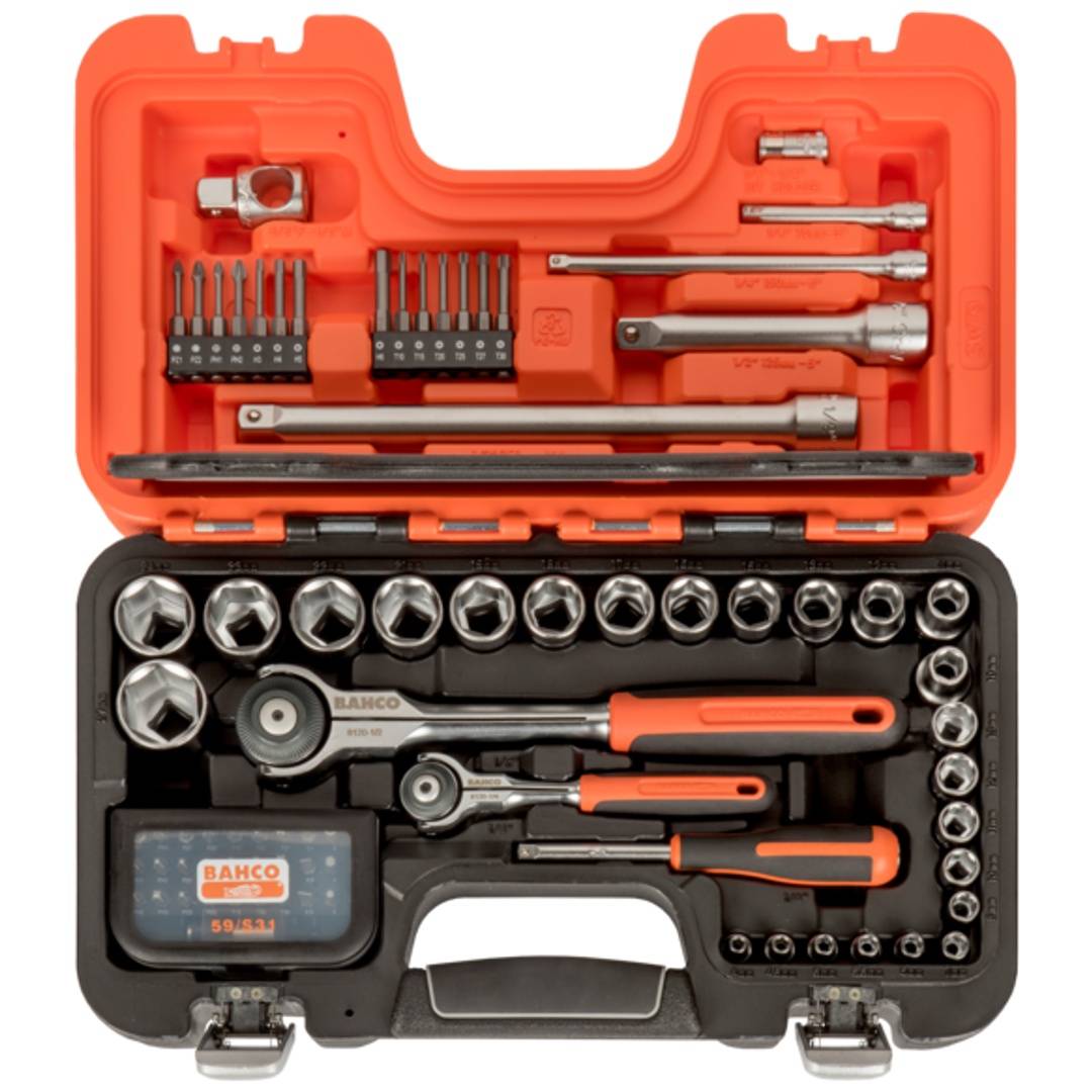 Bahco SW79 Kraft-Steckschlüsseleinsatz-Set 1/2, 1/4 (SW79)