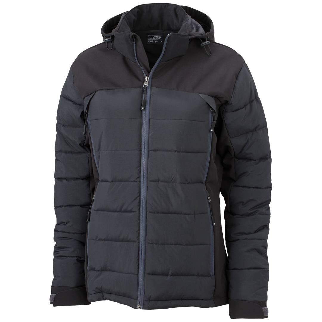 James & Nicholson Ladies Outdoor Hybrid Jacket JN1049 Gr. XL black