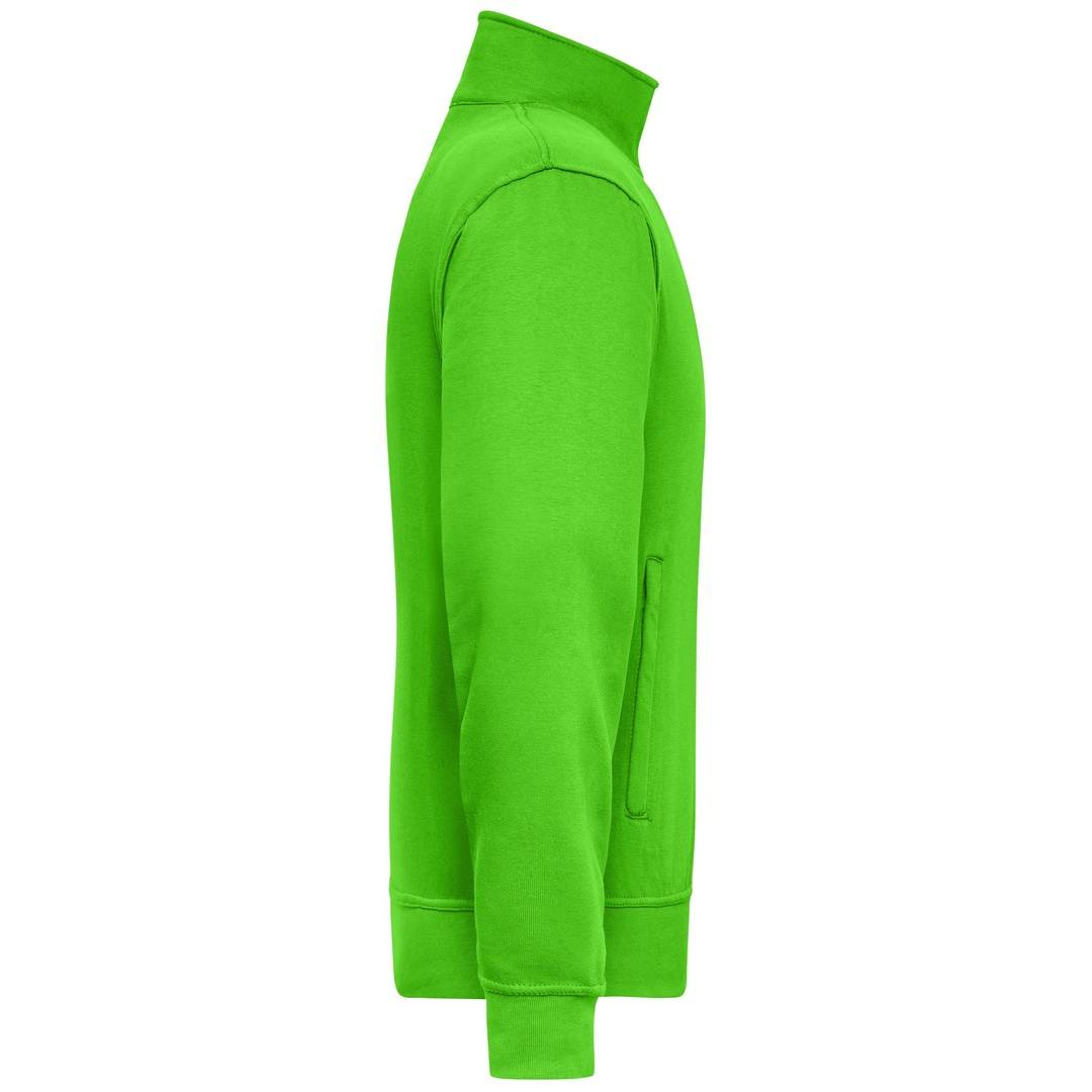 James & Nicholson Sweatjacke JN836 Gr. XS lime-green