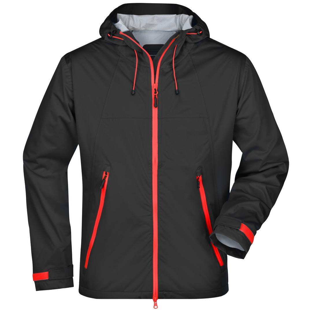 James & Nicholson Ultraleichte Softshelljacke Herren JN1098 Gr. XL black/red