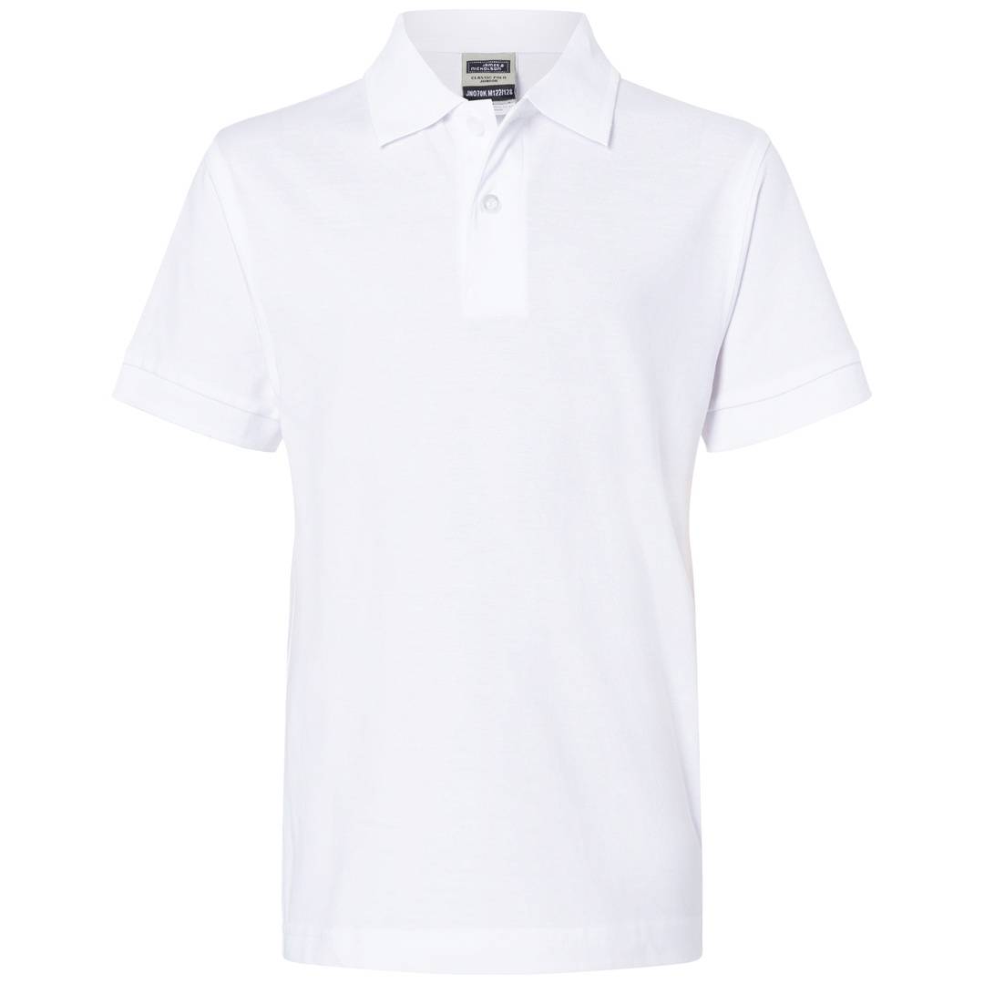 James & Nicholson Poloshirt Kinder JN070K Gr. 2XL-158/164 white
