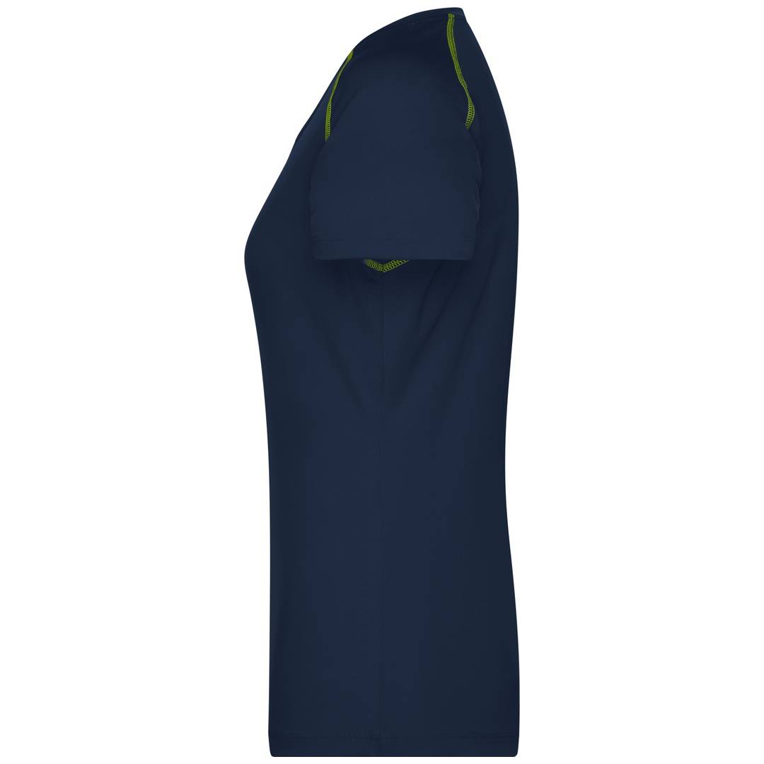 James & Nicholson Funktions-Shirt Damen JN495 Gr. M navy/bright-yellow