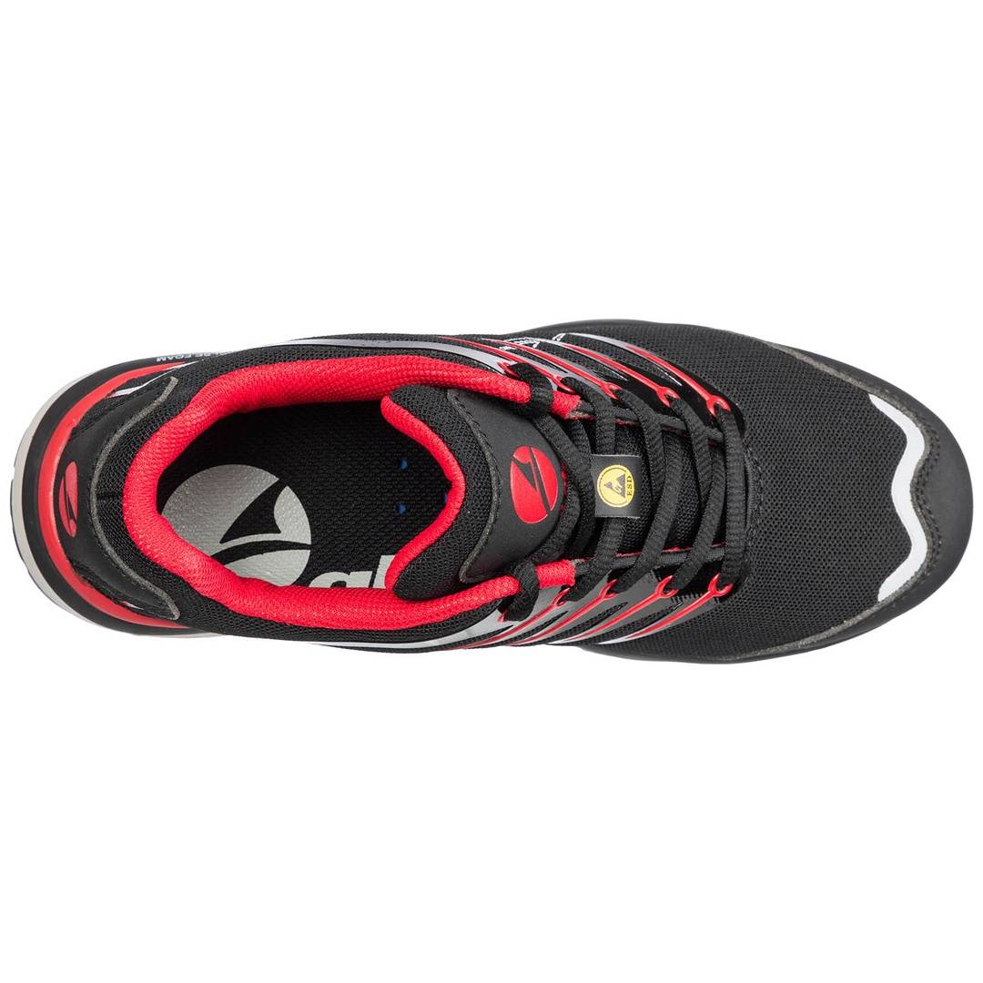 Albatros Sicherheitshalbschuh 64521 Twist Red WNS Low S1P ESD SRC DGUV Gr. 42 schwarz/rot