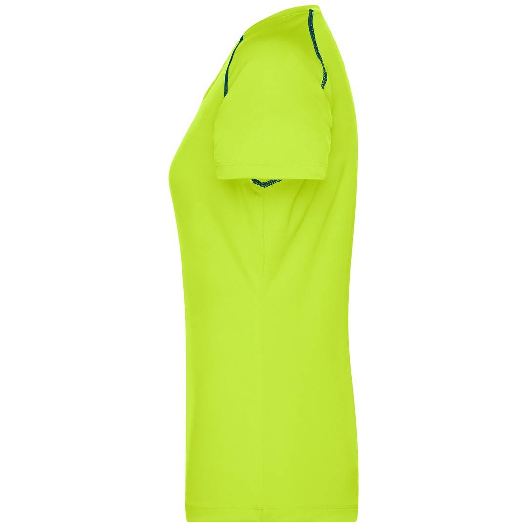 James & Nicholson Funktions-Shirt Damen JN495 Gr. S bright-yellow/bright-blue
