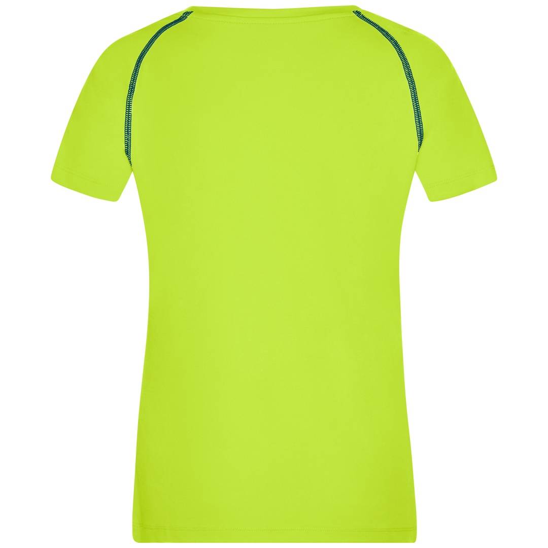 James & Nicholson Funktions-Shirt Damen JN495 Gr. S bright-yellow/bright-blue