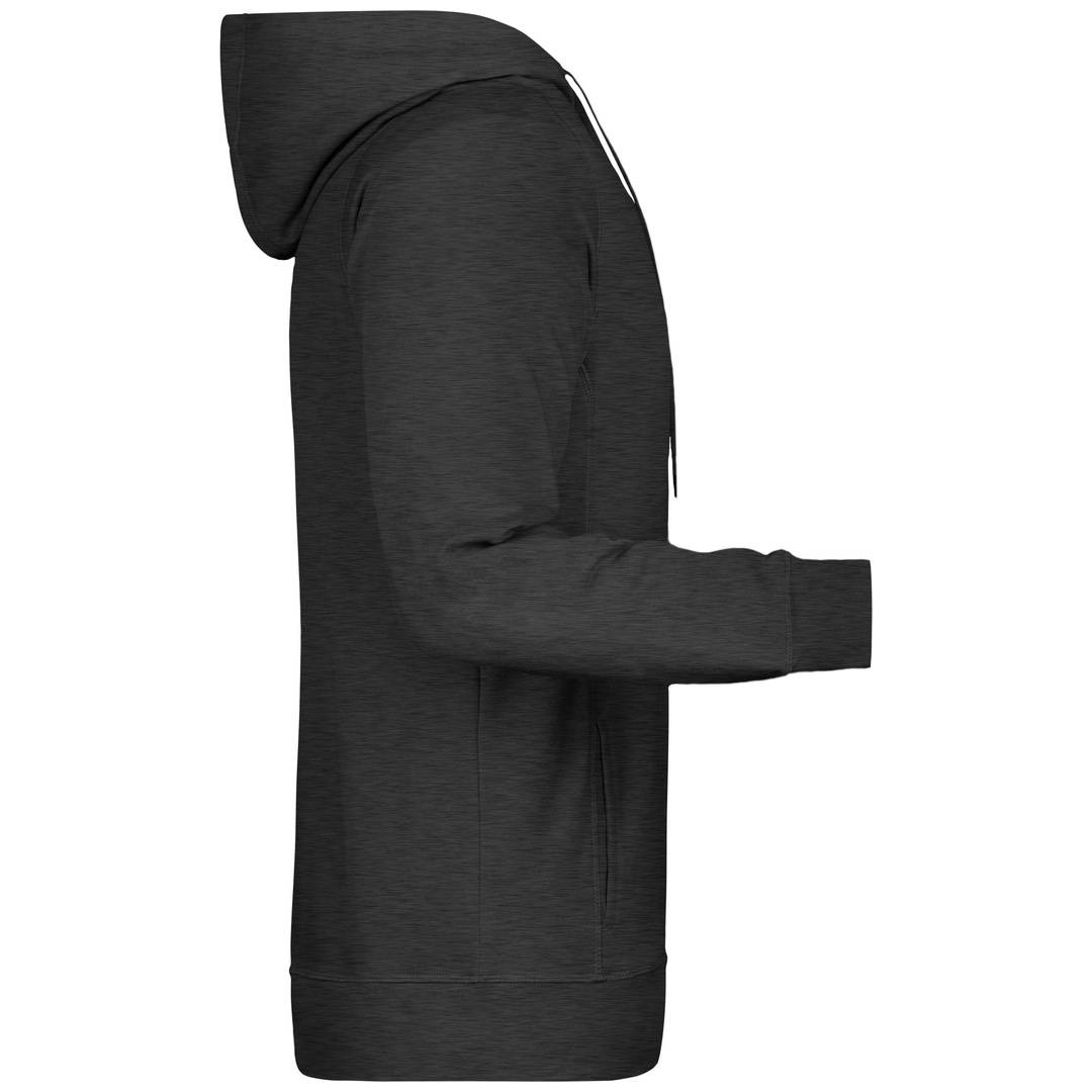 James & Nicholson Kapuzensweat JN8024 Gr. 2XL black-heather