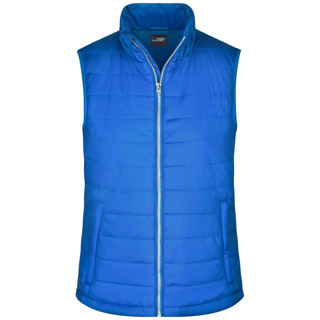 James & Nicholson leichte, wattierte Damensteppweste JN1135 Gr. M royal
