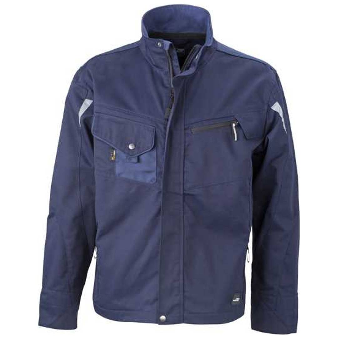 James & Nicholson Arbeitsjacke JN821 Gr. 5XL navy/navy